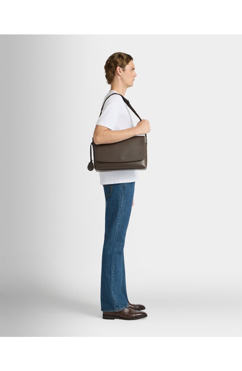 Bally Capitol Messenger Bag in Grained Leather, Alternate, color,