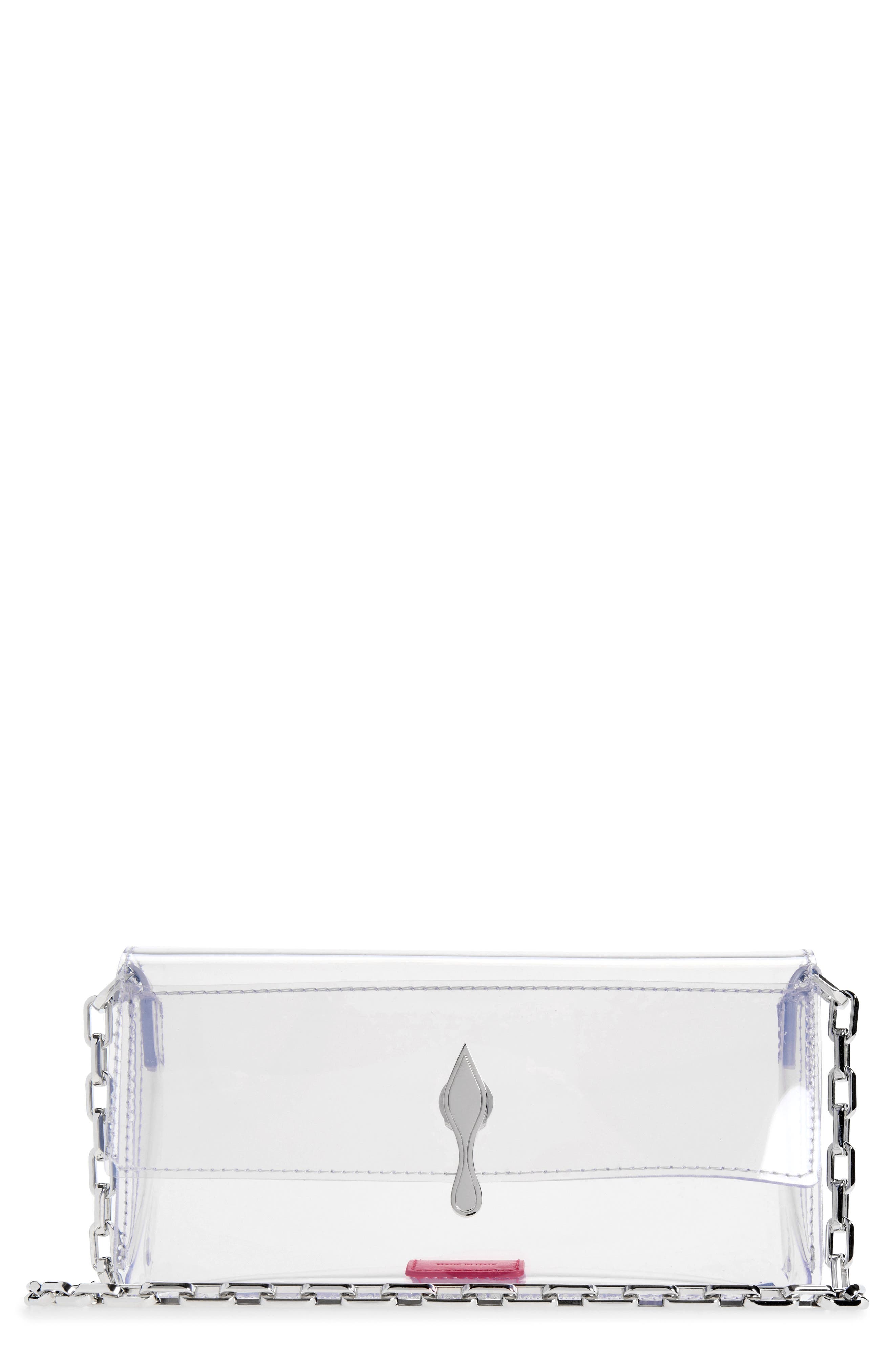 Bettina Mini Clear Crossbody Bag, Main, color, S082 TRANSPARENT/ SILVER
