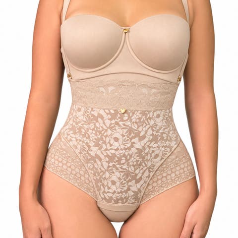 X Yahaira Lace Panty Shaper With Triple Tummy Layer