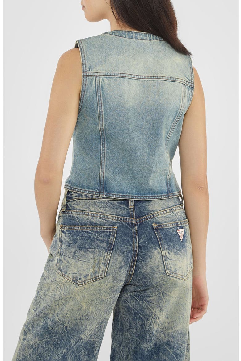 Go Denim Vest, Alternate, color, GO SS SPRAY TINTED MEDIUM WASH