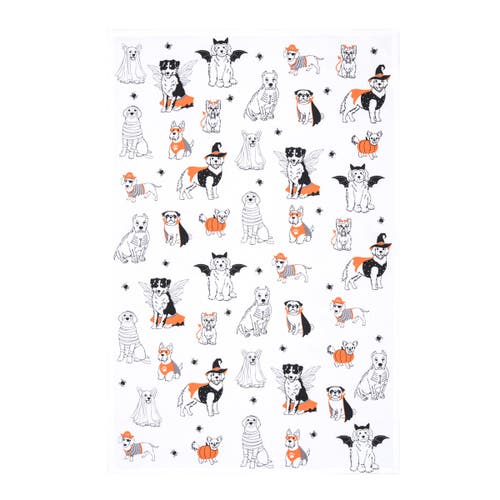 C & F Home C&f Home Dogs Halloween 100% Cotton Flour Sack Dishtowel In Multi
