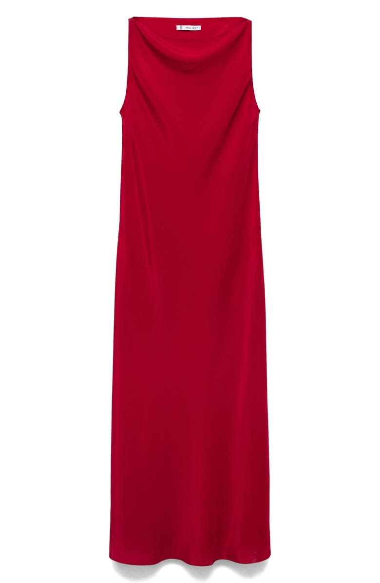 MANGO Sleeveless Satin Midi Dress, Alternate, color,
