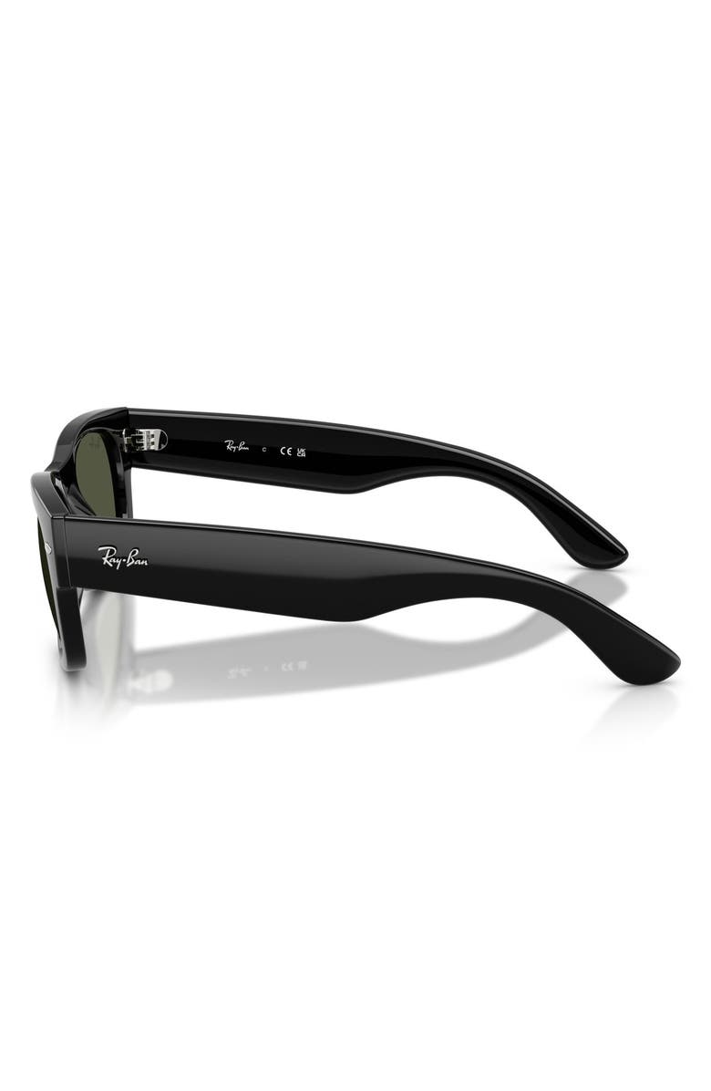 Ray-Ban Mega Wayfarere II Square Sunglasses, Alternate, color, Black / Green