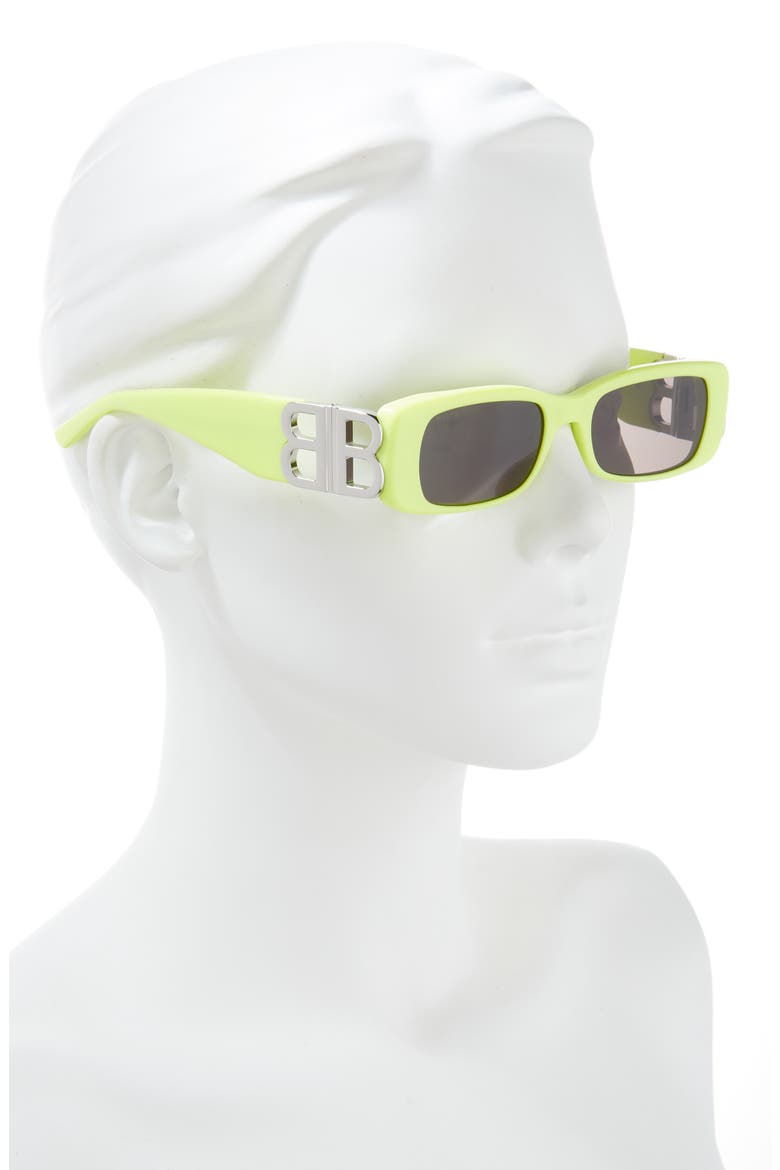 51mm Square Sunglasses, Alternate, color, YELLOW SILVER GREY