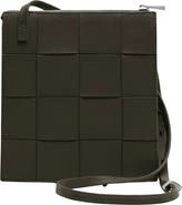 Ecotorie Polly Woven Leather Crossbody Bag