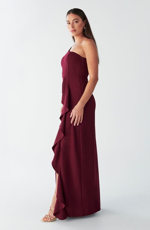 Bwldr Catia Dress In Burgundy