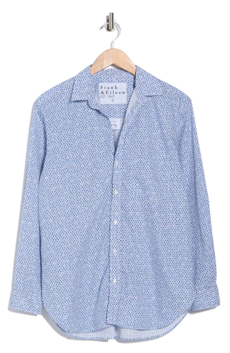 Frank & Eileen Joedy Boyfriend Button-Up Shirt, Alternate, color, Small Blue