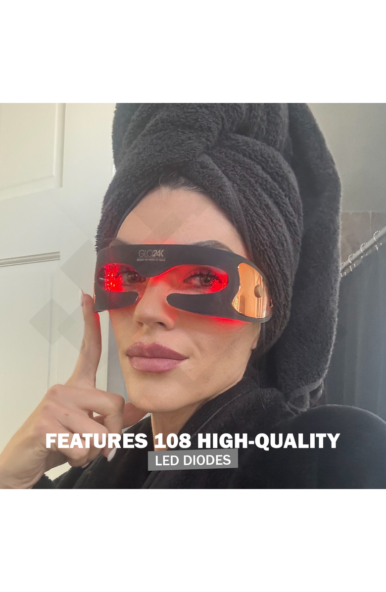 GLO24K UNLEASH THE POWER OF GOLD Bionic 7 Color LED Eye Care Mask, Alternate, color, NO COLOR