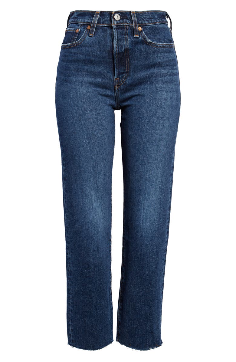 Levi's<sup>®</sup> Women's Wedgie Raw Hem Straight Leg Jeans, Alternate, color,