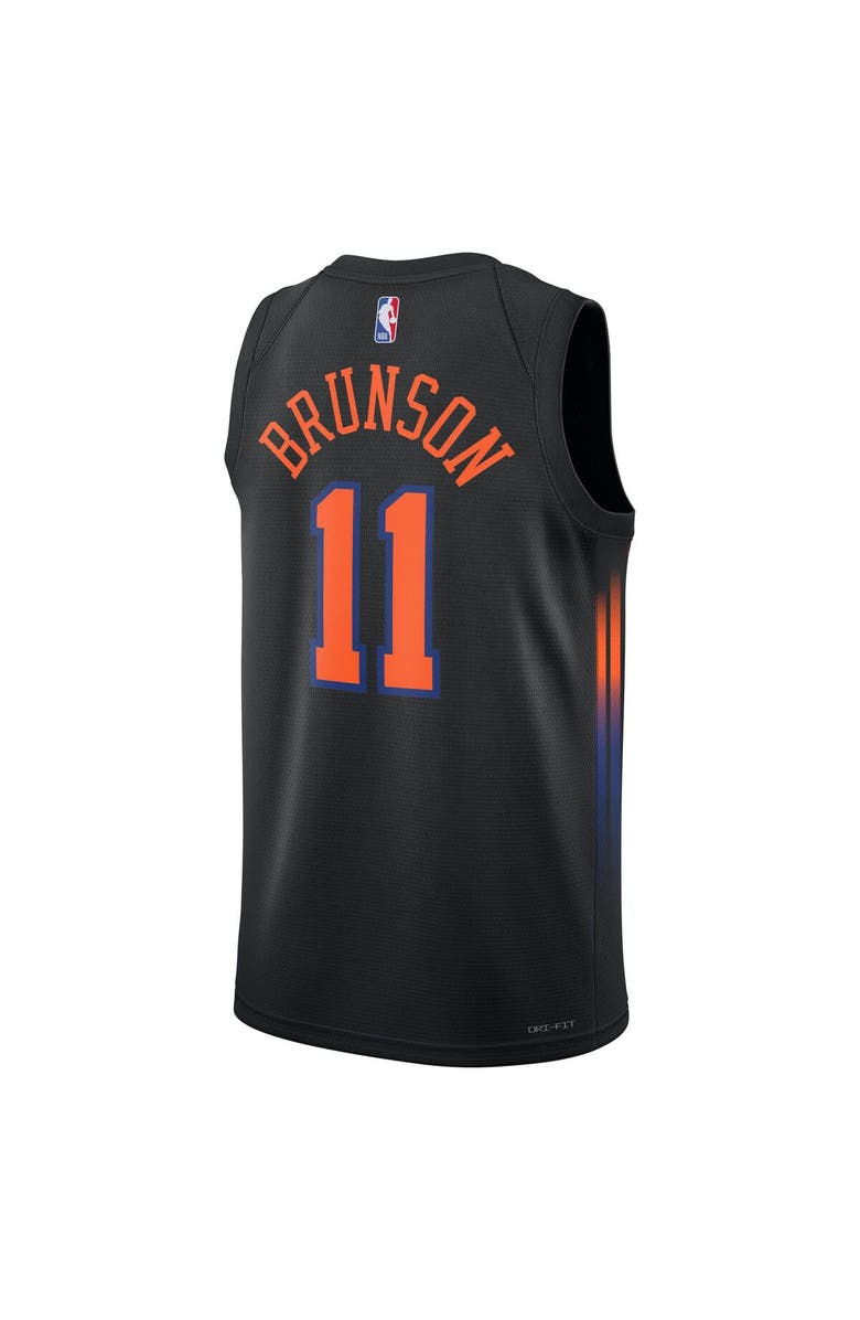 Jordan Brand Unisex Jordan Brand Jalen Brunson Black New York Knicks Swingman Jersey - Statement Edition, Alternate, color, Black