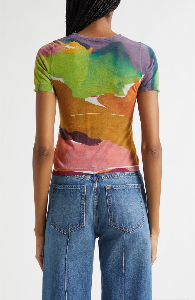 Ulla Johnson Sana Cotton Blend T-Shirt, Alternate, color, Nature Abhors A Vacuum