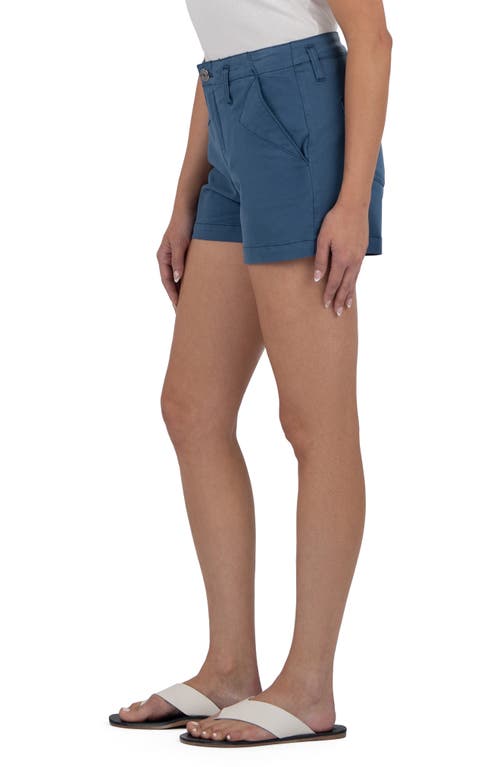 Kut From The Kloth Kimia Stretch Cotton Shorts In Blue
