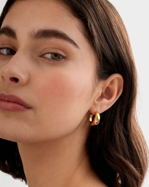 Katie Loxton Ayla Waterproof Gold Hoop Earrings In Gold