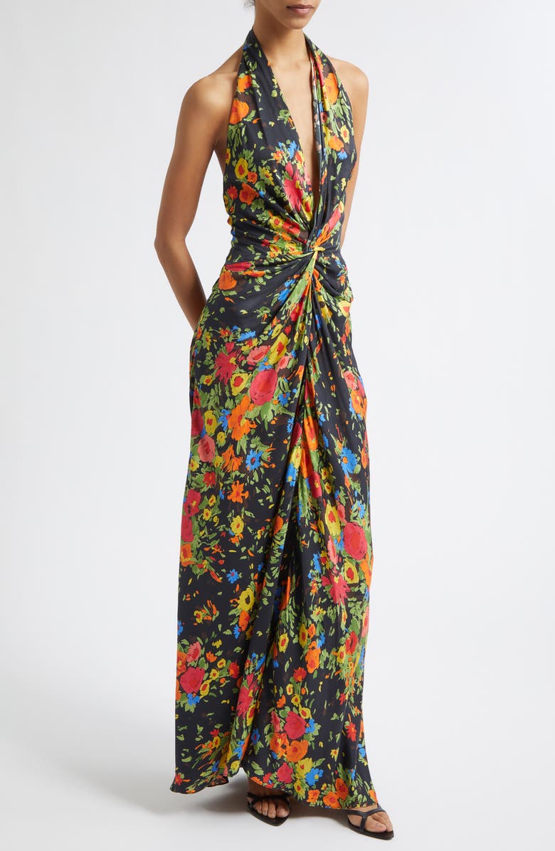 A.L.C. Mabel Gown, Alternate, color, Black/ Persimmon
