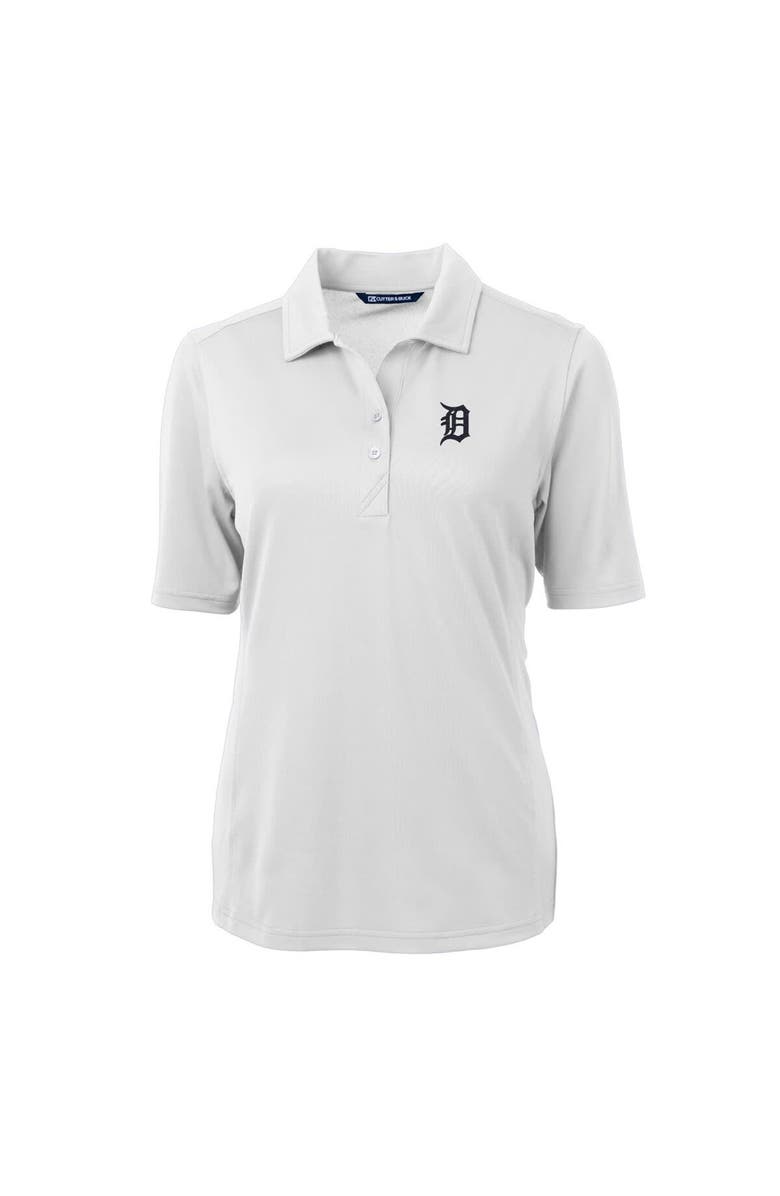 Cutter & Buck Women's Cutter & Buck  White Detroit Tigers DryTec Virtue Eco Pique Recycled Polo, Alternate, color, 