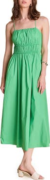 English Factory Smocked Sleeveless Maxi Dress
