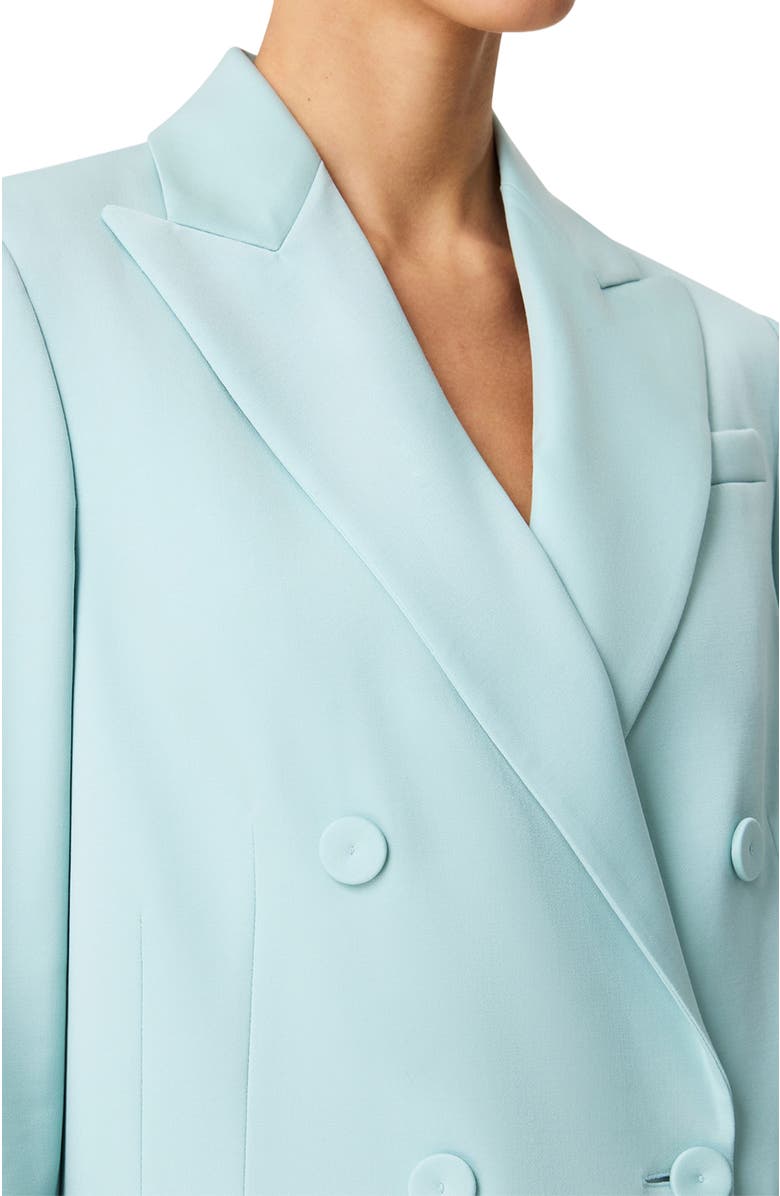 Another Tomorrow Relaxed Double Breasted Jacket, Alternate, color, Mist