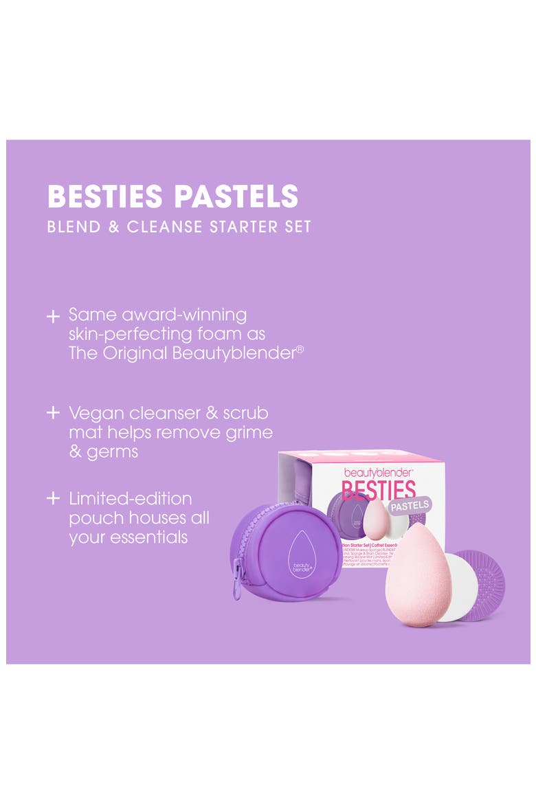 Besties Pastels Blend & Cleanse Starter Set $29 Value, Alternate, color, SOFT PINK BLENDER
