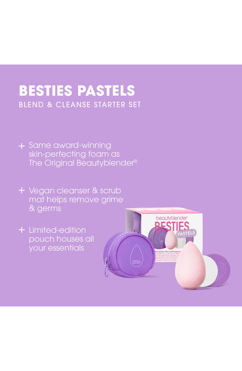 beautyblender<sup>®</sup> Besties Pastels Blend & Cleanse Starter Set $29 Value, Alternate, color, Soft Pink Blender