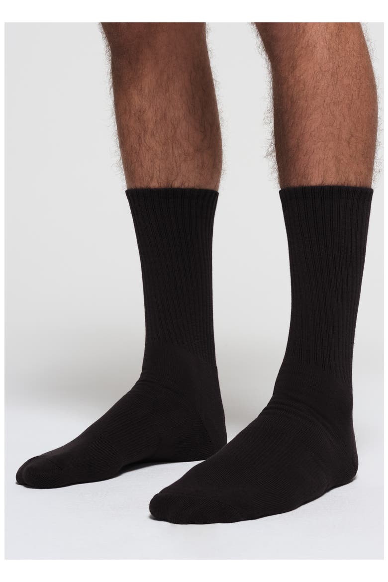 3-Pack Tube Crew Socks, Alternate, color, ONYX