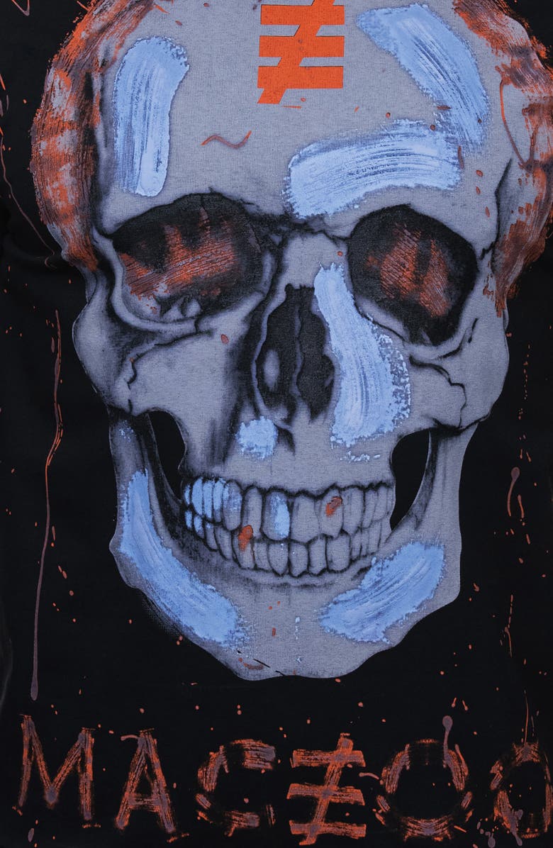 Maceoo Skull Graphic T-Shirt, Alternate, color, Black