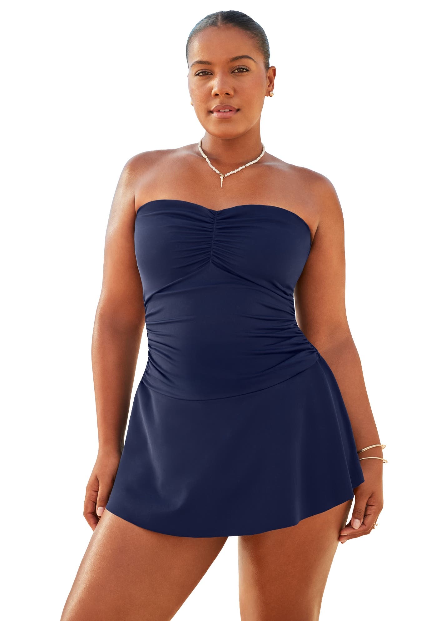Sweetheart Ruffle Bandeau Swimdress - image 3