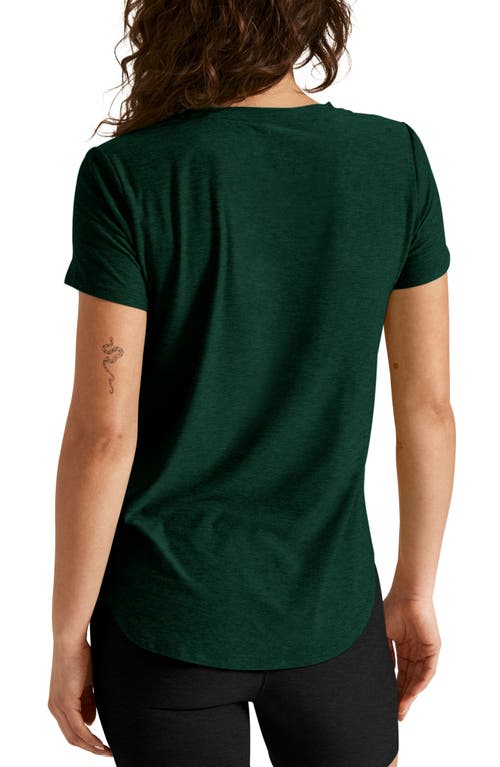 Beyond Yoga Featherweight On The Down Low Tee In Green
