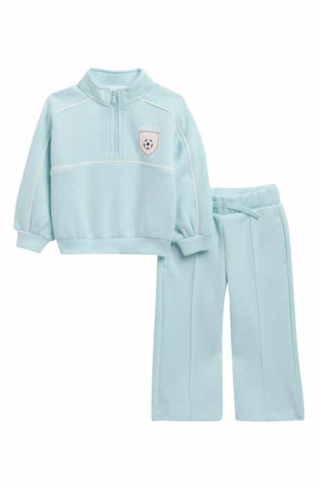 Aqua Track Half Zip Pullover & Sweatpants