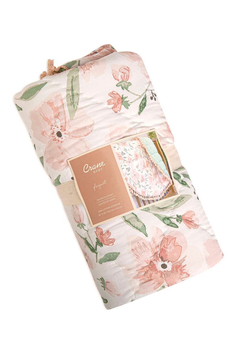 Quilted Cotton Baby Playmat, Alternate, color, PINK
