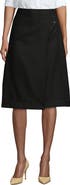 Lands' End School Uniform  Solid A-line Skirt Below the Knee