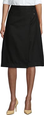 Lands' End School Uniform  Solid A-line Skirt Below the Knee