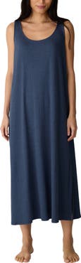 Eileen Fisher Organic Cotton Scoop Neck Maxi Dress