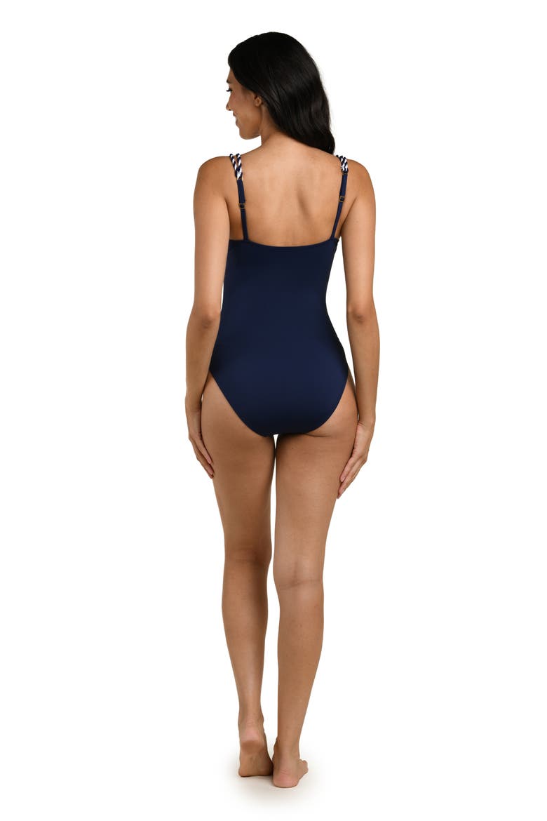 Mariner One-Piece Swimsuit, Alternate, color, INDIGO