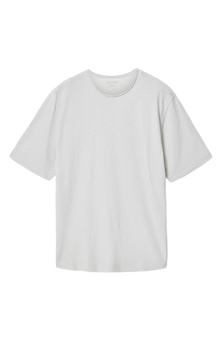 AllSaints Figure Roll Neck Cotton T-Shirt, Alternate, color, Pebble Grey