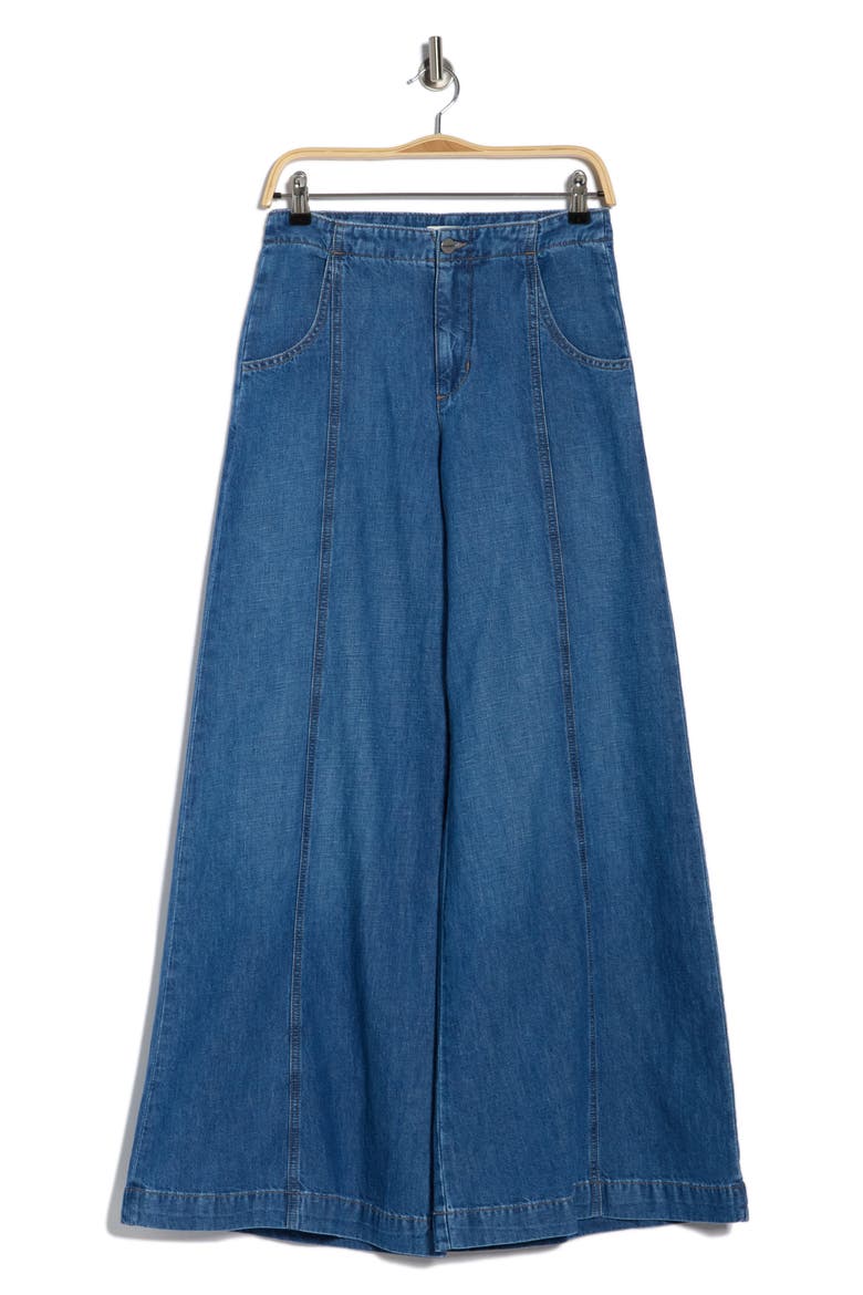 Dancing In The Dark Wide Leg Jeans, Alternate, color, VINTAGE WASH