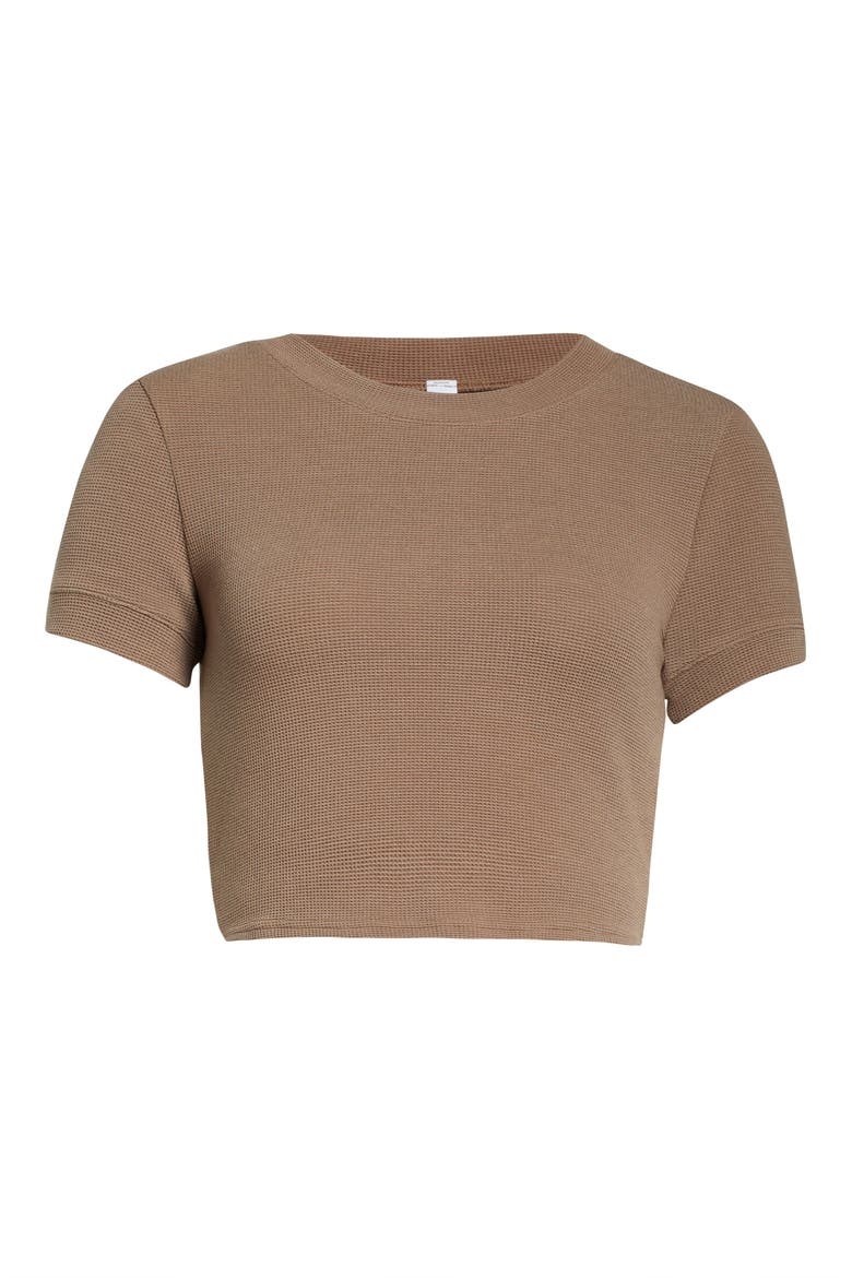 Pure Thermal Crop Top, Alternate, color, HOT COCOA