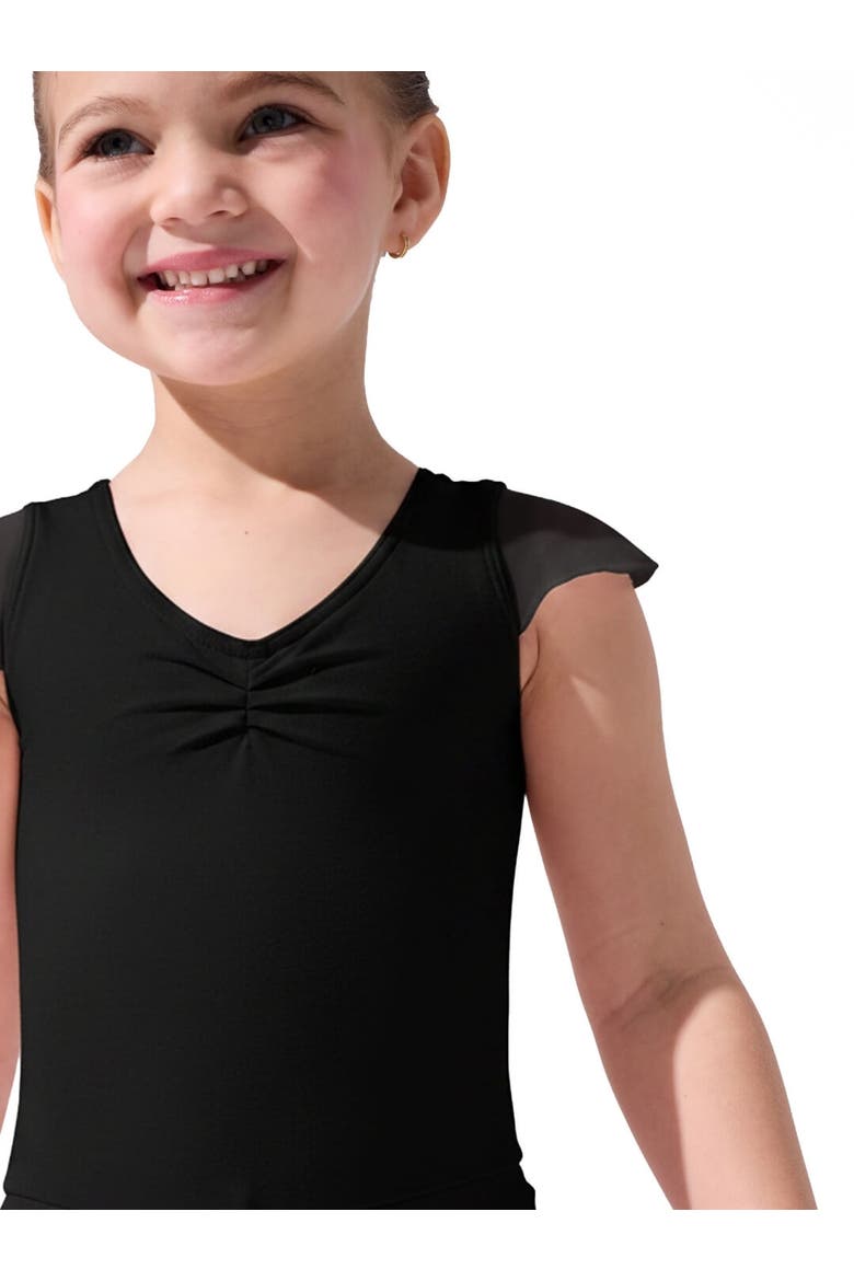 Flutter Sleeve Dress, Alternate, color, Black