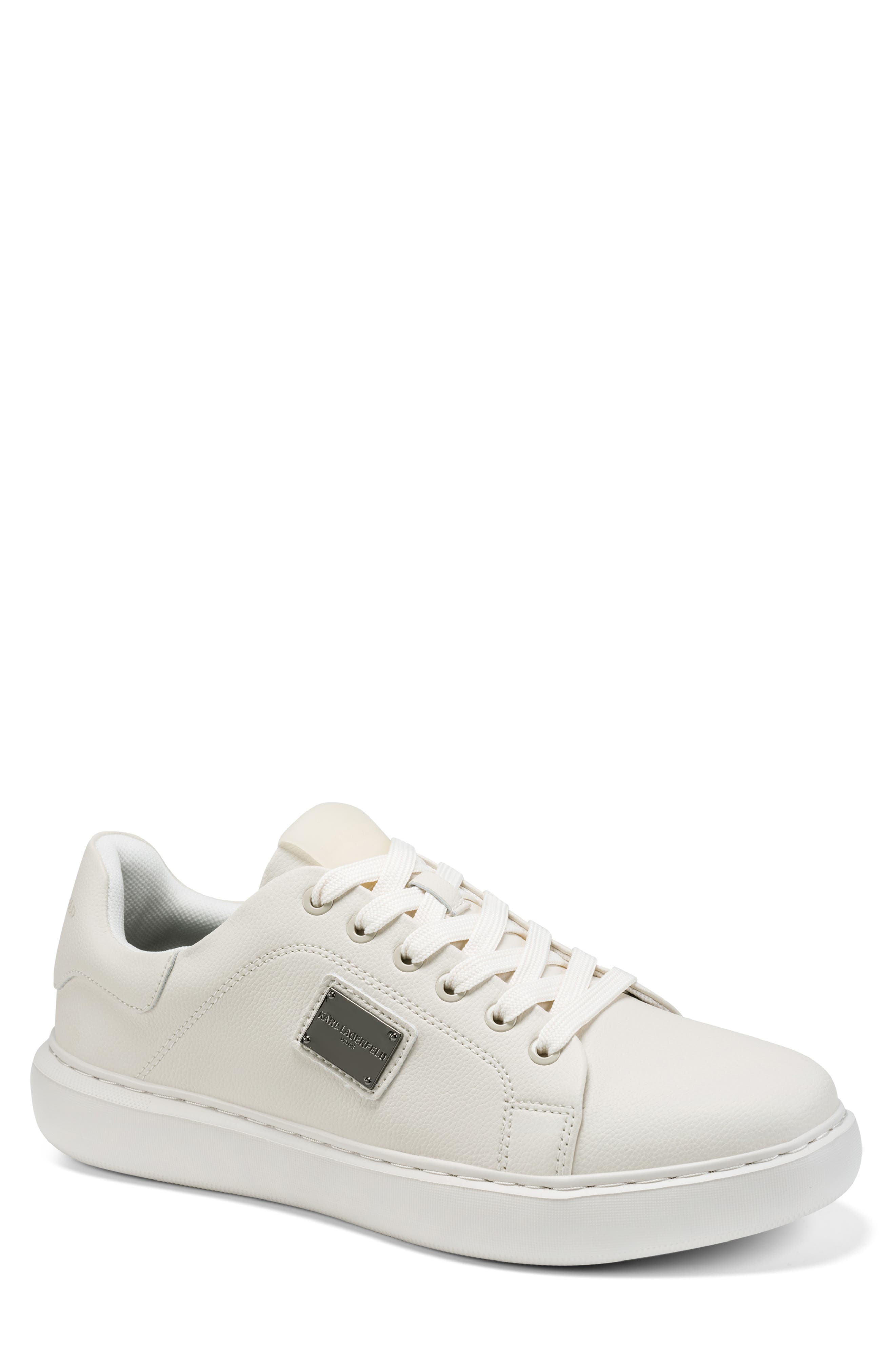 KARL LAGERFELD PARIS Side Logo Plate Sneaker