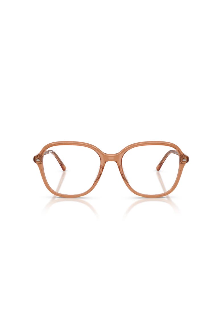 56mm Square optical glasses, Alternate, color, Brown