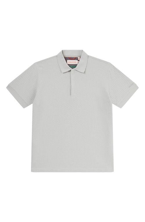 Sealskinz Barmer Textured Organic Cotton Polo In Grey