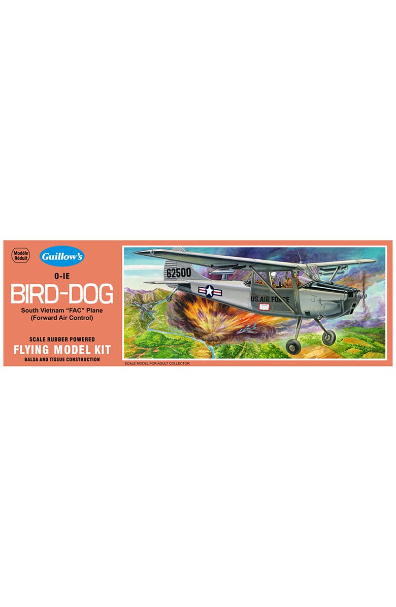 Guillow's Flying Model Kit, Cessna O-1E Bird-Dog, Diy Airplane Building Kit, Main, color, Multicolored