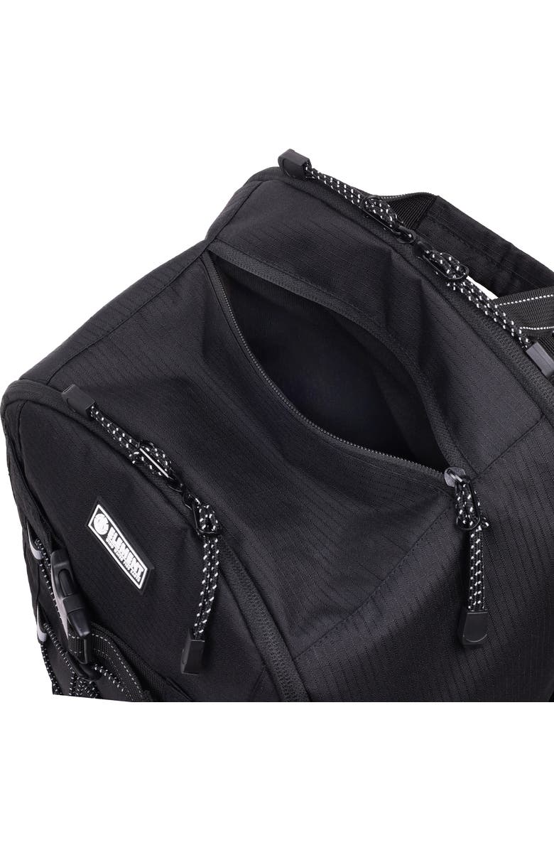 Element Ripstop Backpack- Durable Outdoor and School Bag with Skate Straps and Multiple Compartments, Alternate, color, Black