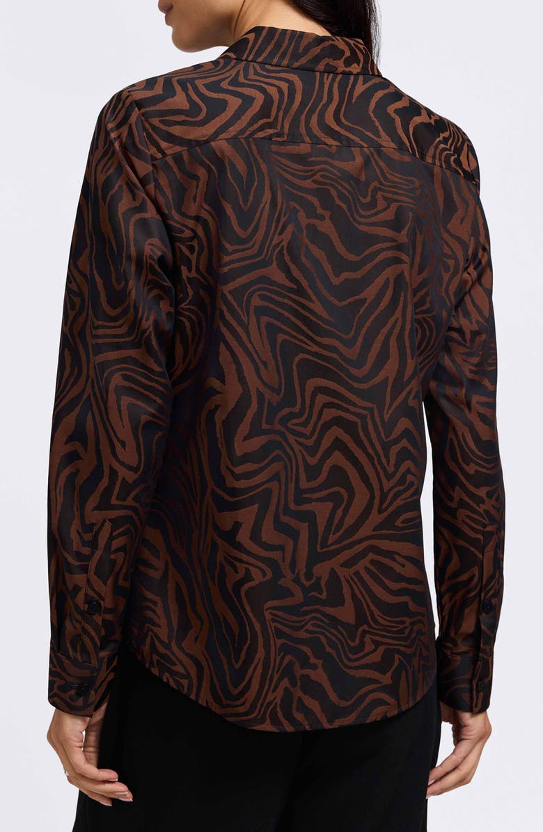 Foxcroft Hampton Print Button-Up Shirt, Alternate, color,