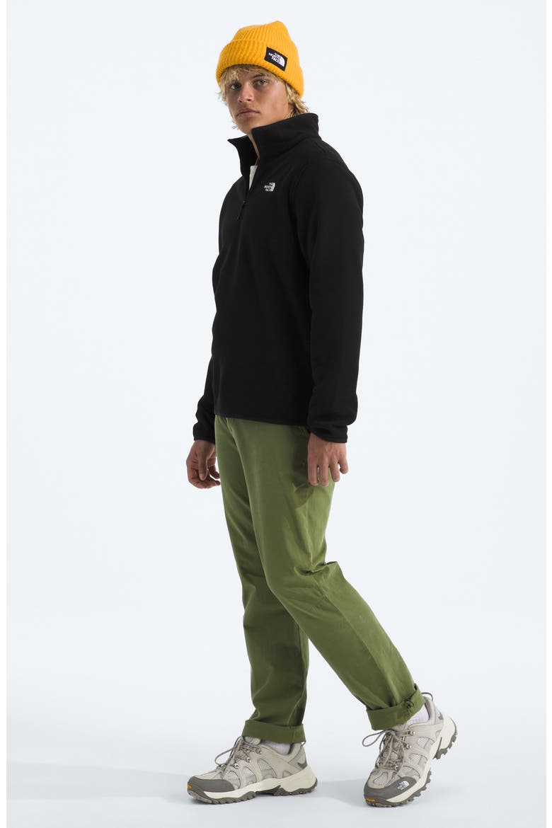 Glacier Fleece Quarter Zip Pullover, Alternate, color, TNF BLACK