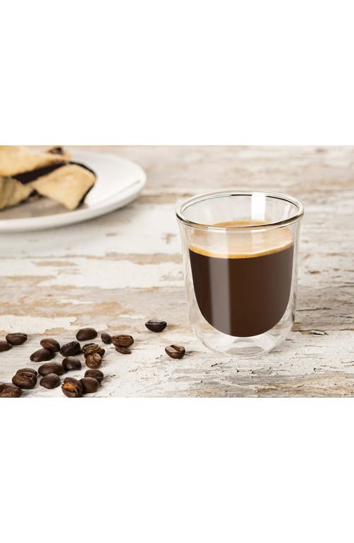 Joyjolt Javaah Set Of 2 Espresso Cups In Transparent