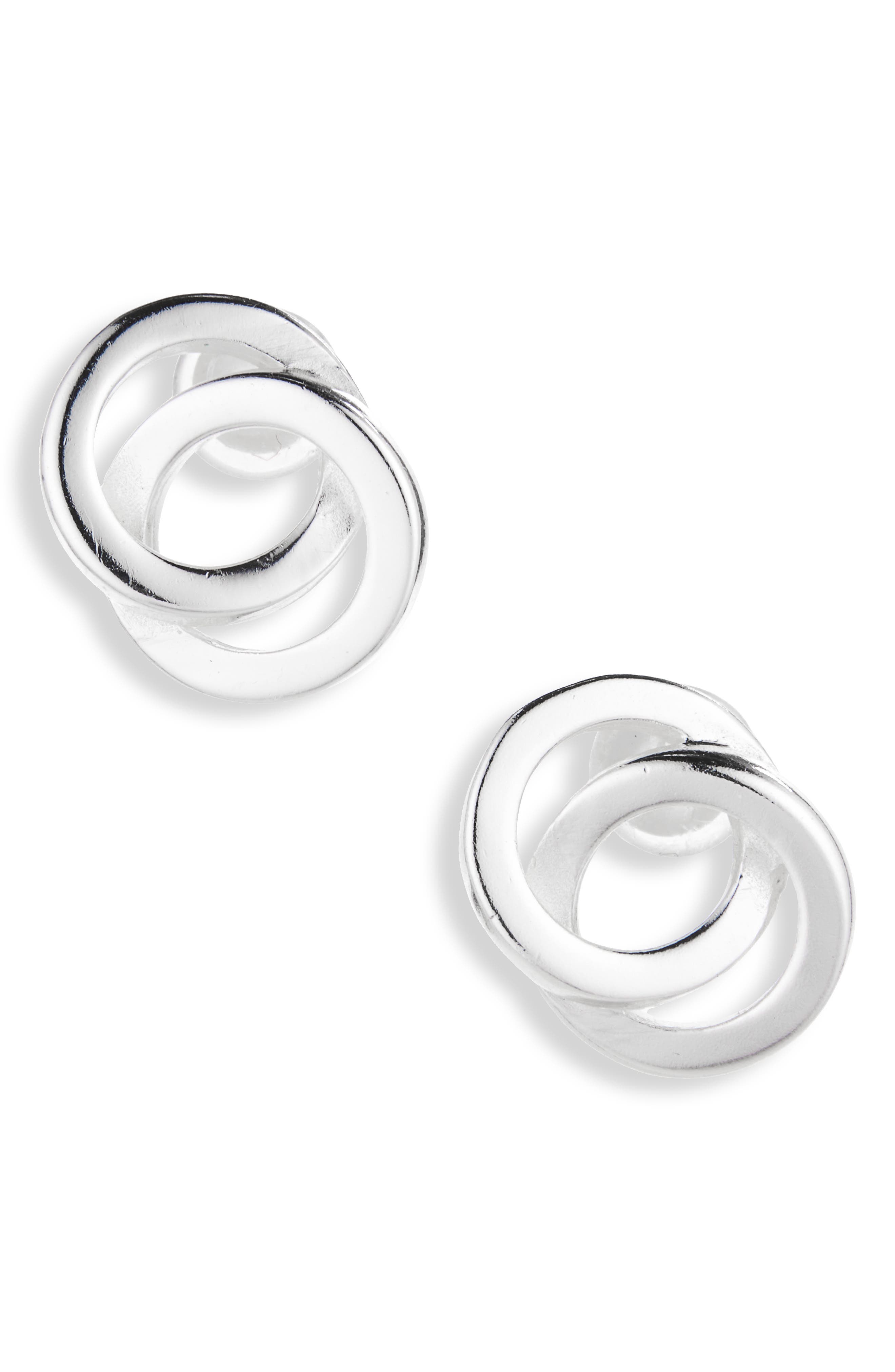 ARGENTO VIVO Interlocking Circles Stud Earrings