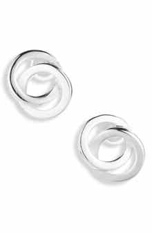 ARGENTO VIVO Interlocking Circles Stud Earrings