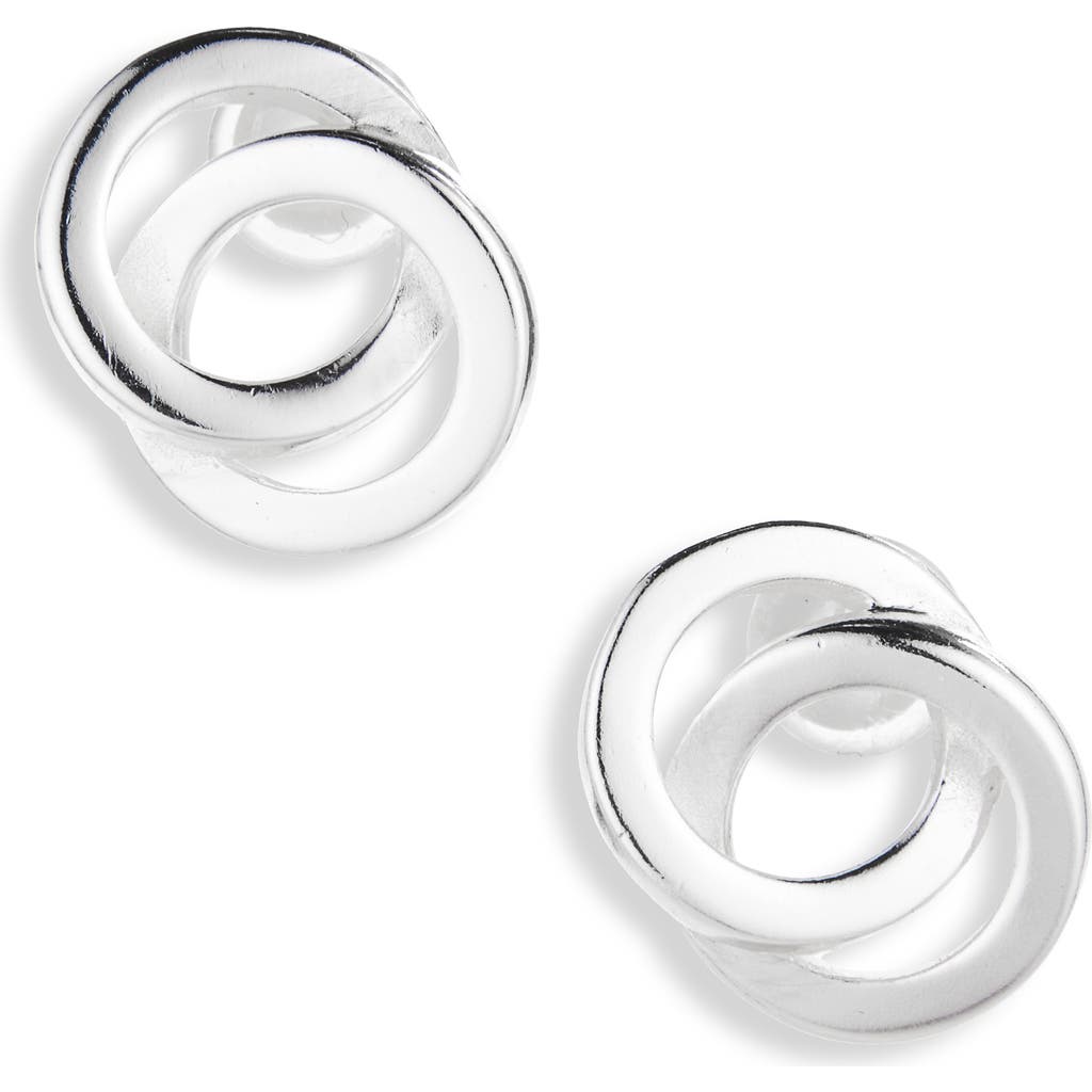 ARGENTO VIVO Interlocking Circles Stud Earrings in Silver at Nordstrom Rack