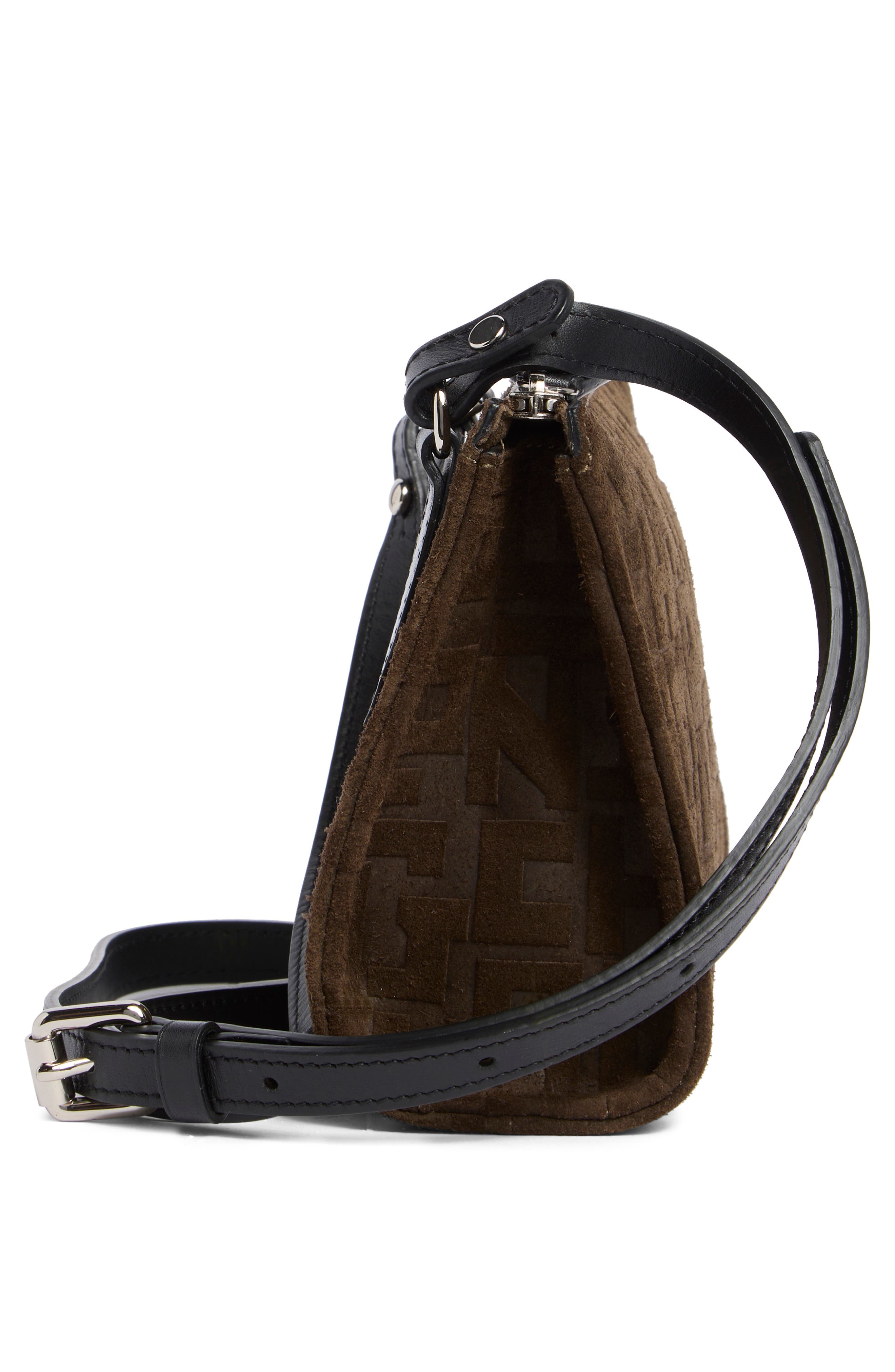 Longchamp La Voyageuse Leather Crossbody Bag, Alternate, color, Khaki
