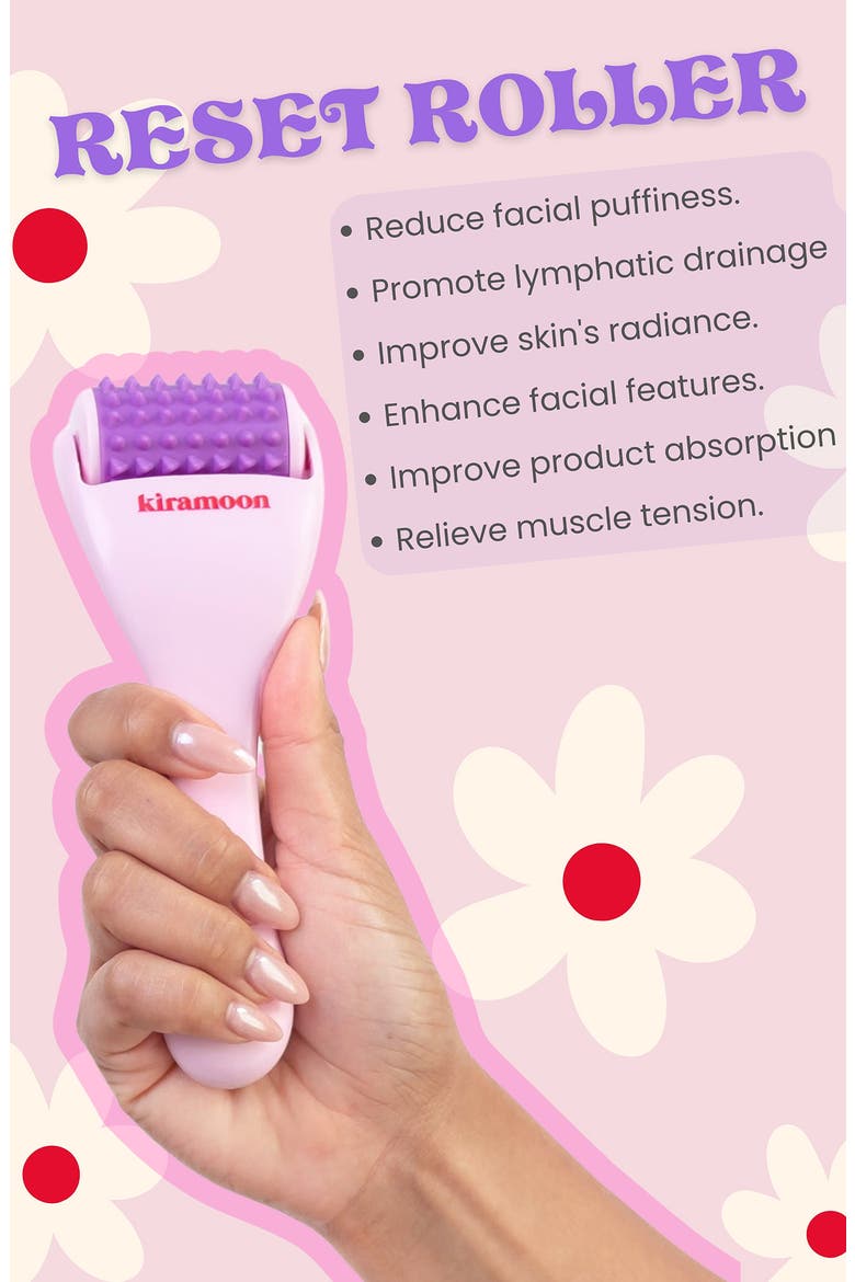 Reset Roller Massaging Facial Tool, Alternate, color, PURPLE